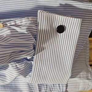 Camicissima Blue & White Stripe Shirt model Mantova. Size 50, neck size 20.5